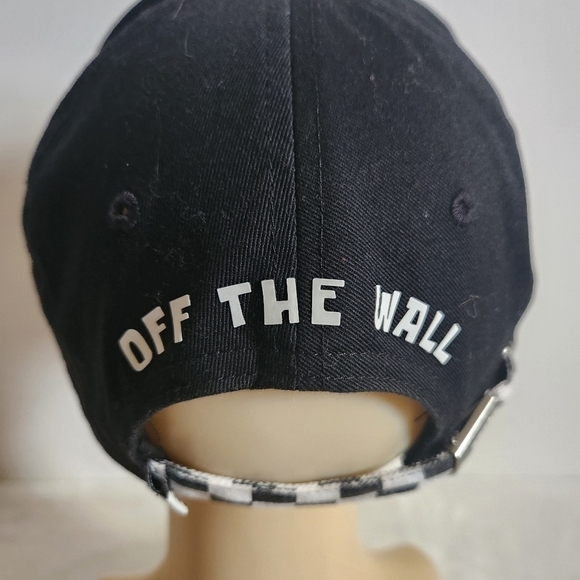 Vans x SpongeBob Court Side Dad Black White Checkered Hat Cap - Picture 10 of 15